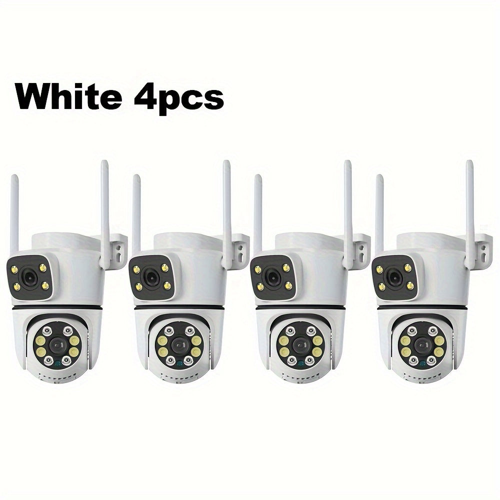 4 Pack Outdoor Security Cameras Wireless Night Vision Motion Detection Two-Way Audio
