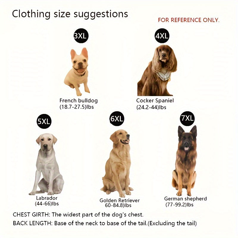 Windproof Winter Dog Jacket for Medium Breeds Polyester Zippered Warm Outdoor Apparel