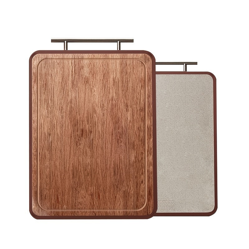 Ebony Wood Cutting Board Double-Sided Durable Non-Stick Kitchen Prep