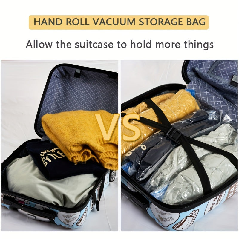 Small Vacuum Compression Storage Bags 10 Pieces Space-Saving Travel Organizer