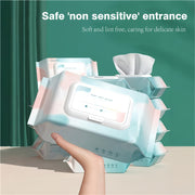 Thick Disposable Wet Wipes for Kids, Dye-Free Non-Woven Fabric, Large Pack