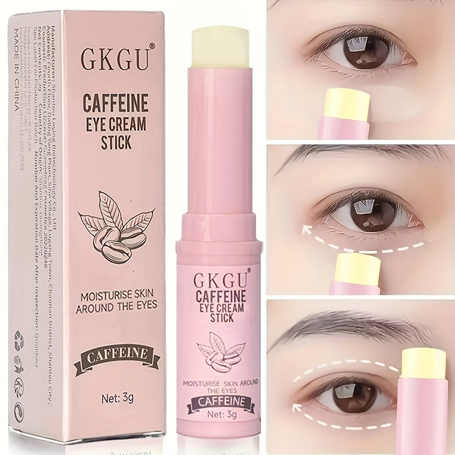 Unisex увлажняющий гидратирующий стик для глаз с кофеином, витамином E и лимонным экстрактом