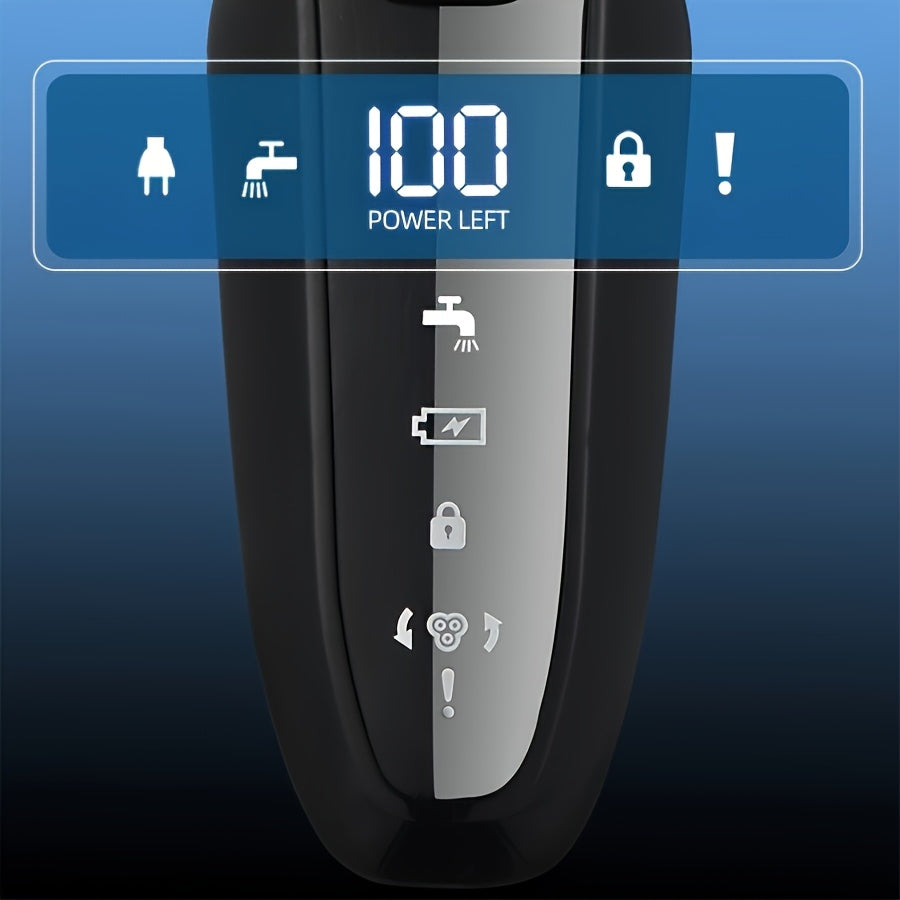 Men's Electric Shaver Set 3-in-1 Rechargeable Stainless Steel Wet Dry Grooming