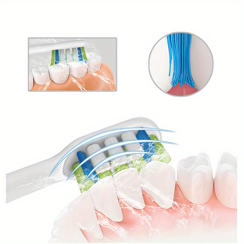 Replaceable Electric Toothbrush Brush Heads for Sonic Toothbrushes Vacuum Packaged