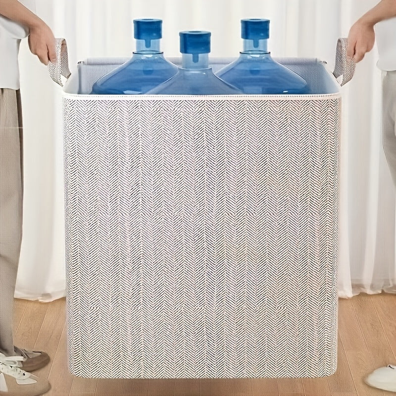 Большой пластиковый контейнер для хранения с крышкой для одежды и постельных принадлежностей, экономящий место