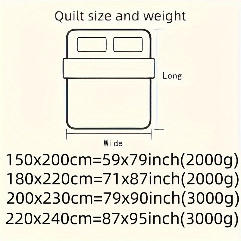 Soft Fluffy Polyester Quilt for All-Season Bedding Bedroom Decor