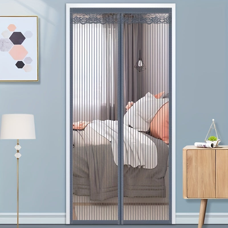 Magnetic Screen Door with Durable Mesh for Pets and Mosquito Prevention