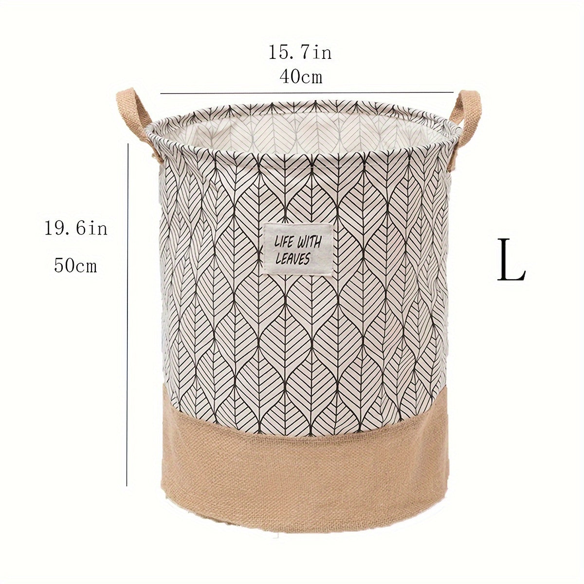 Foldable Linen Storage Basket for Kids Clothes Toys Circular Organizer with Compartments