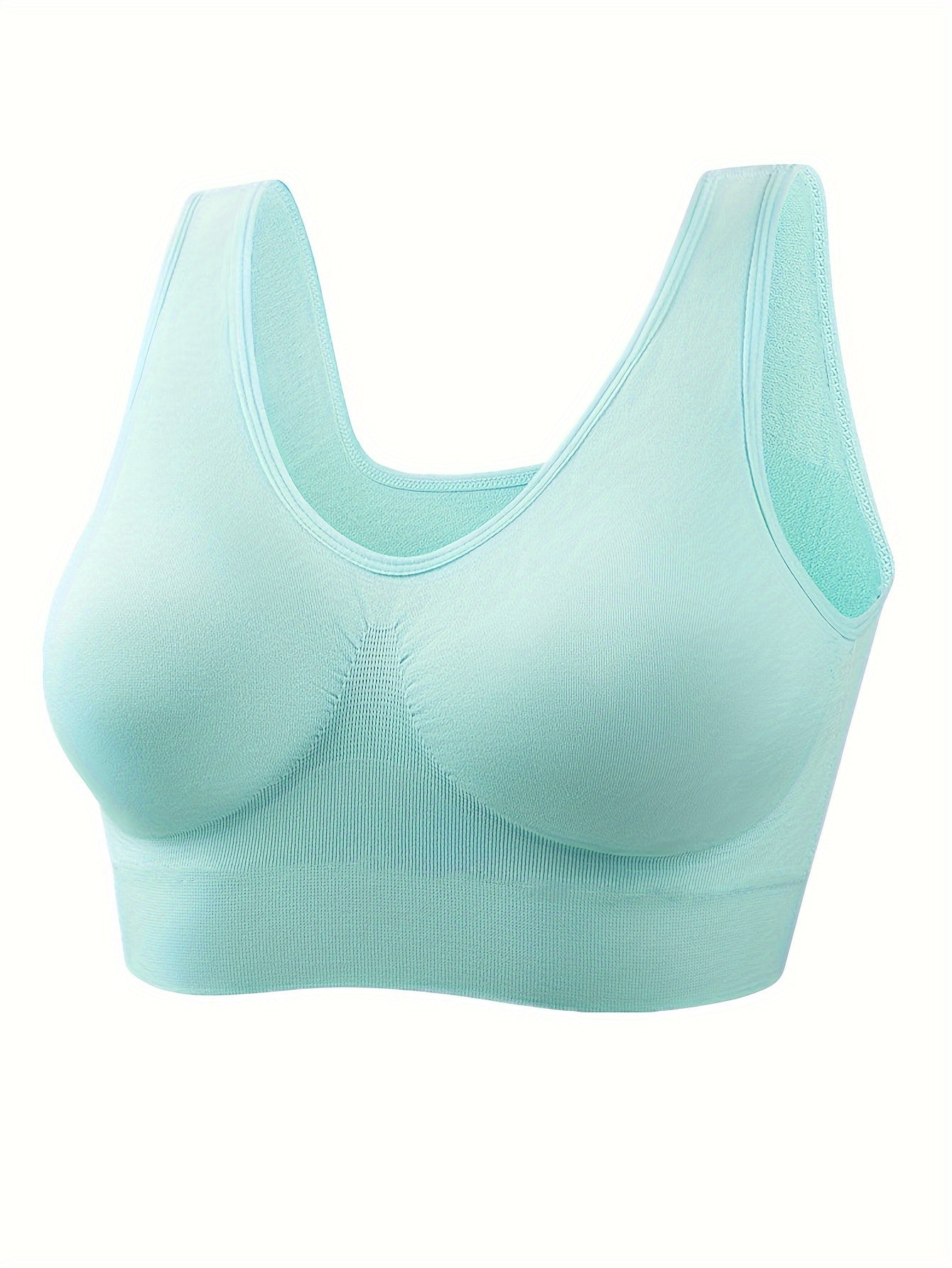 Women's Seamless Sports Bras Breathable Nylon Blend for Yoga and Running Pack of 7