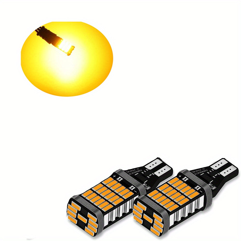 2pcs T15 W16W 921 912 LED Bulbs for Car Reversing Light White Yellow 12V