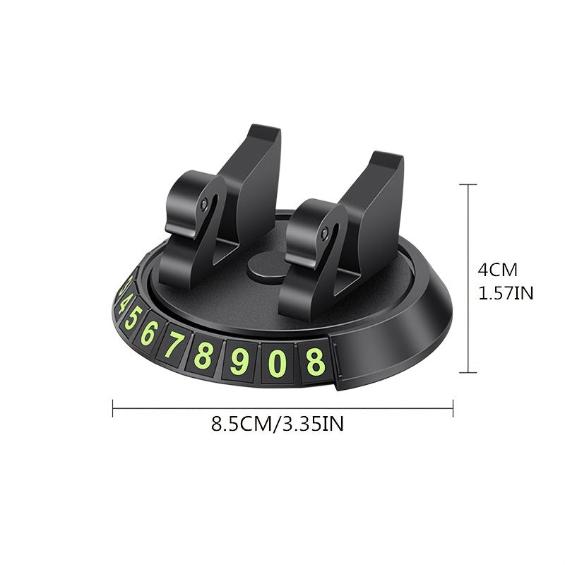 Многофункциональный держатель для автомобильного телефона с вращающимся на 360° шарниром и противоскользящим ковриком на приборной панели