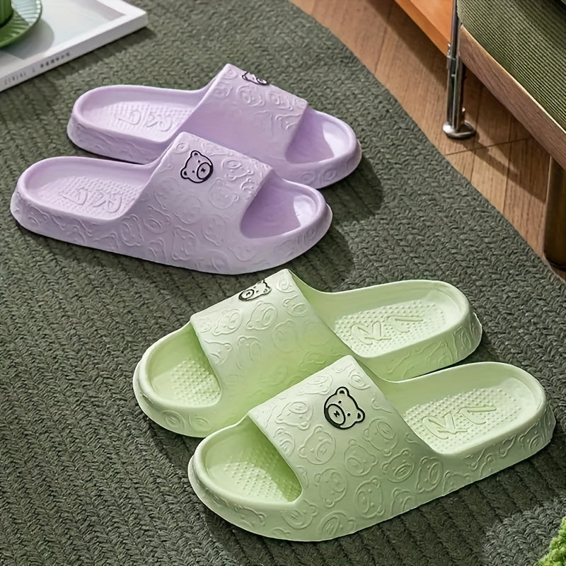 Unisex Slip-On EVA House Slippers Open-Toe Indoor Casual Shoes