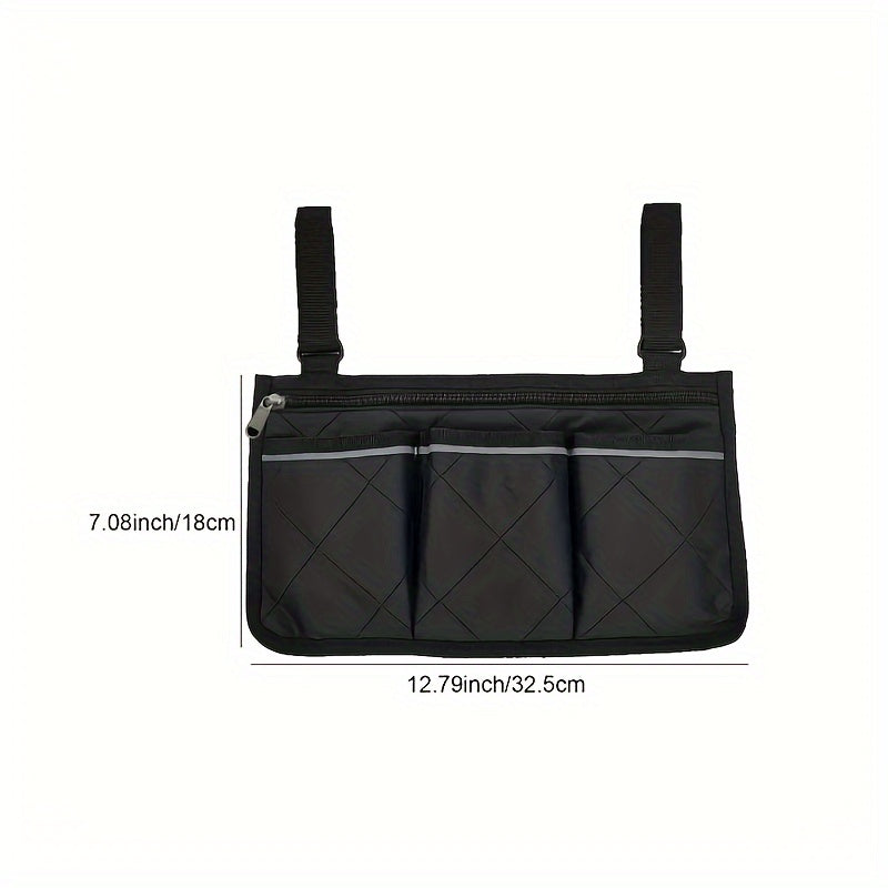 Universal Wheelchair Walker Stroller Storage Bag with Carrying Handle