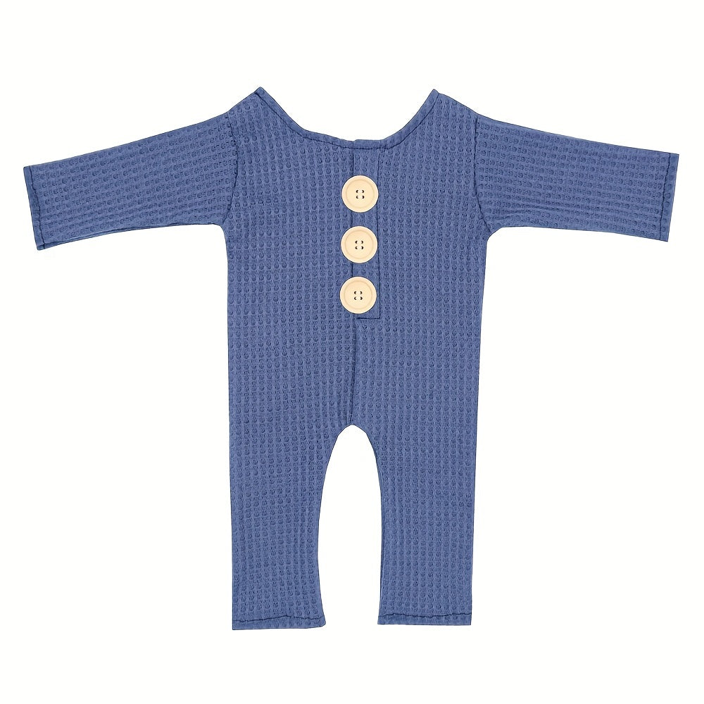 Baby Boy Baby Girl Reversible Cotton Jumpsuit for Newborn Photography
