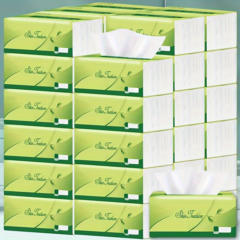 Pack of 10 Ultra-Soft 4-Ply Facial Tissues for Hotels and Offices
