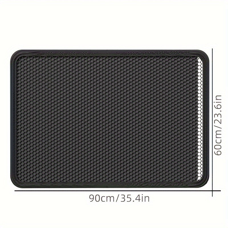 Large Double-Layer Cat Litter Mat Leakproof Spill-Resistant EVA Extra Large