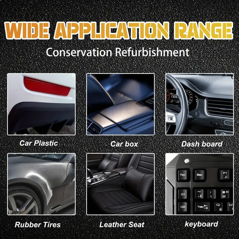 Plastic Restorer for Car Bumpers and Dashboards Deep Gloss Black