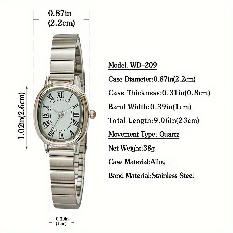 Lady's Quartz Watch Korean-Inspired Design Slim Elegant Timepiece
