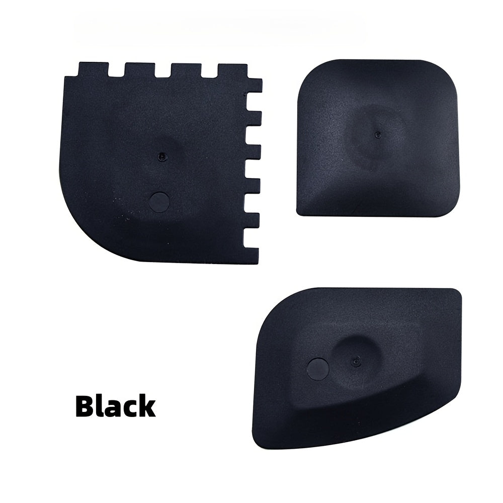 Juego de 3 raspadores de plástico multiusos para limpieza de paredes de cocina, cristales y suelos
