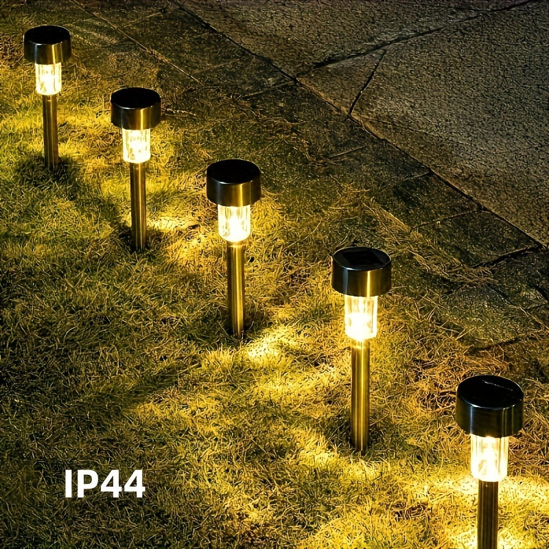 10 Pack Solar LED Landscape Lights Dusk-to-Dawn Waterproof Outdoor Pathway Garden Driveway