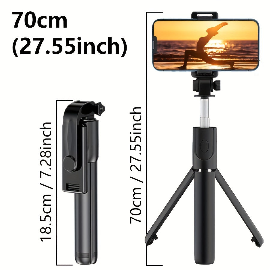 Wireless Selfie Stick Tripod with Remote Control Extendable up to 70cm for iPhone Samsung Android