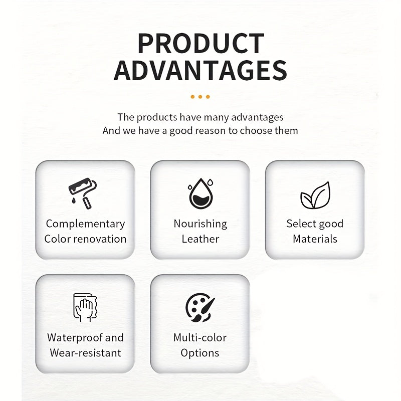 Multi-Color Leather Repair Paste for Shoes Bags Jackets Crack Scratch Filler