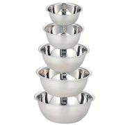 Set of 3 Stainless Steel Mixing Bowls with Scales for Cooking Baking and Meal Prep