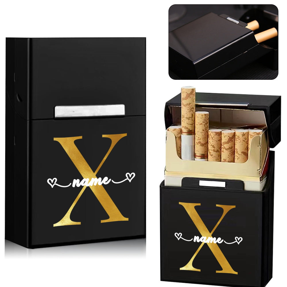 Personalized Metal Cigarette Case Water-Resistant Travel Organizer for Men