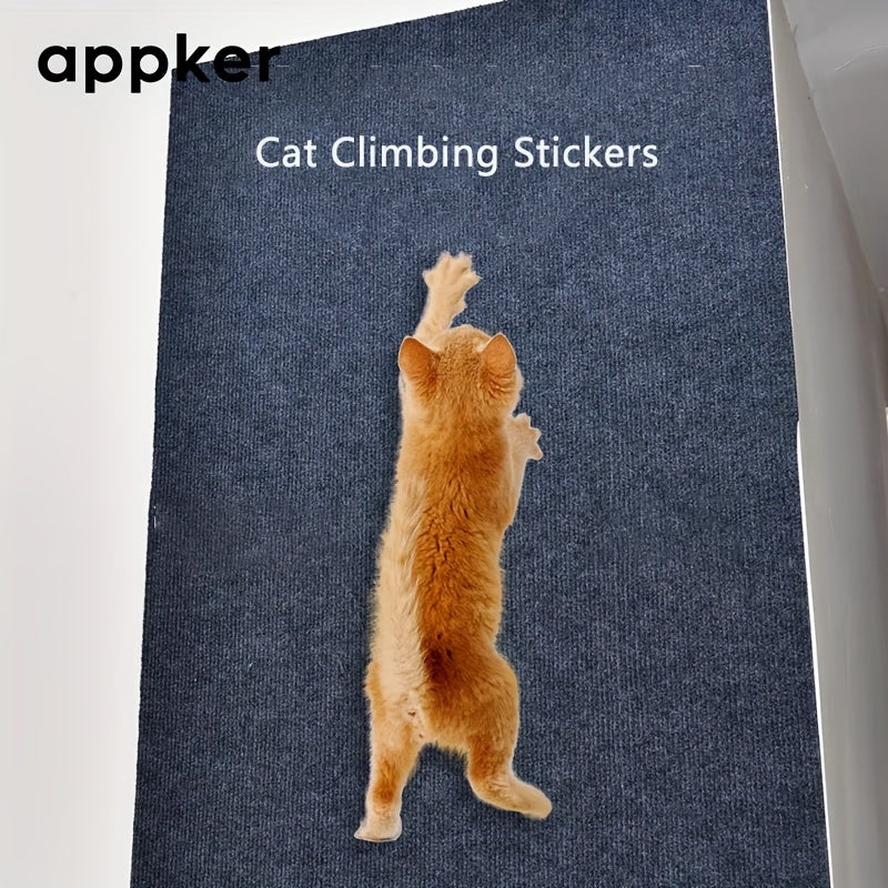 Self-Adhesive Cat Scratching Mat with Dual-Texture Polyester Sofa Protector