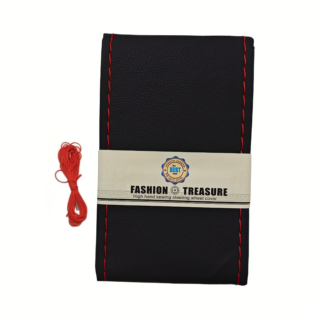 Universal teri avtomobil rul boshqich qopqog'i 38.1cm DIY ignalar va ip bilan