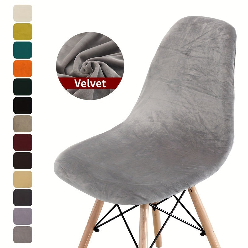 Velvet Stretch Chair Slipcover for Living Room Bedroom Office Home Decor