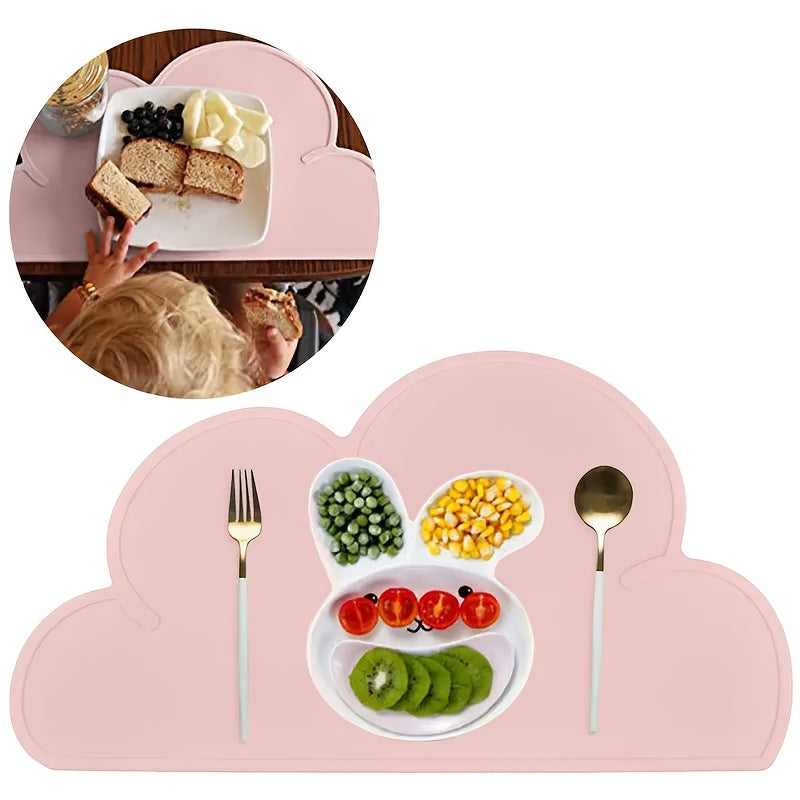 Kids Silicone Table Mats Non-Slip Reusable Food Mats for Children and Toddlers