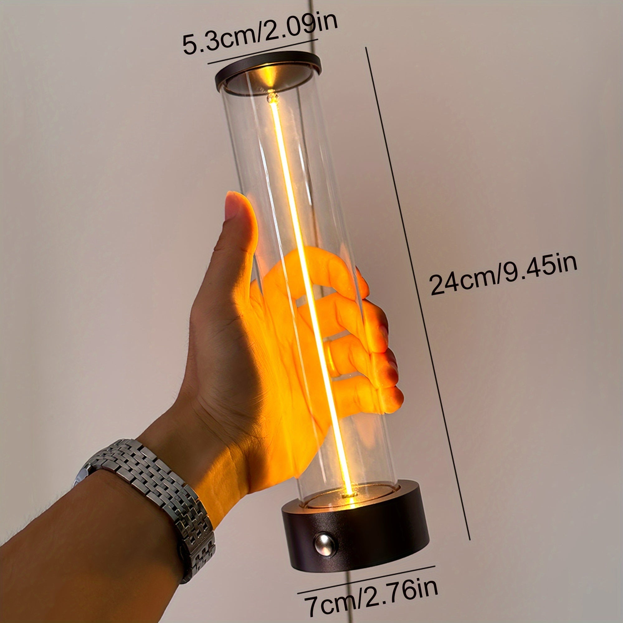 Rechargeable Touch-Control Bedside Lamp with Dimmable Levels and USB Power