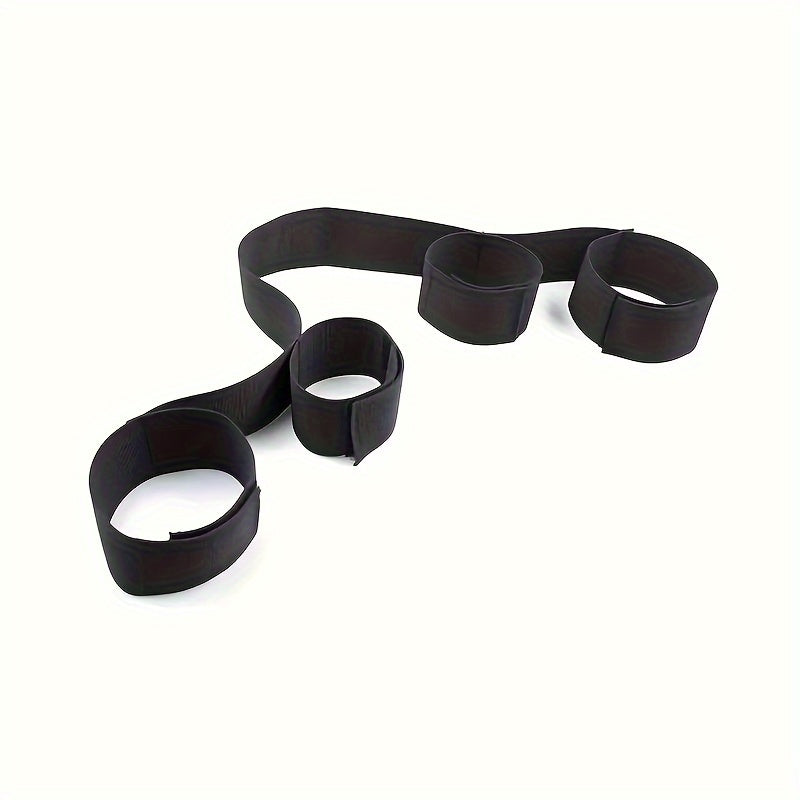 Adult BDSM Handcuffs Set with Rope Straps and Ankle Cuffs