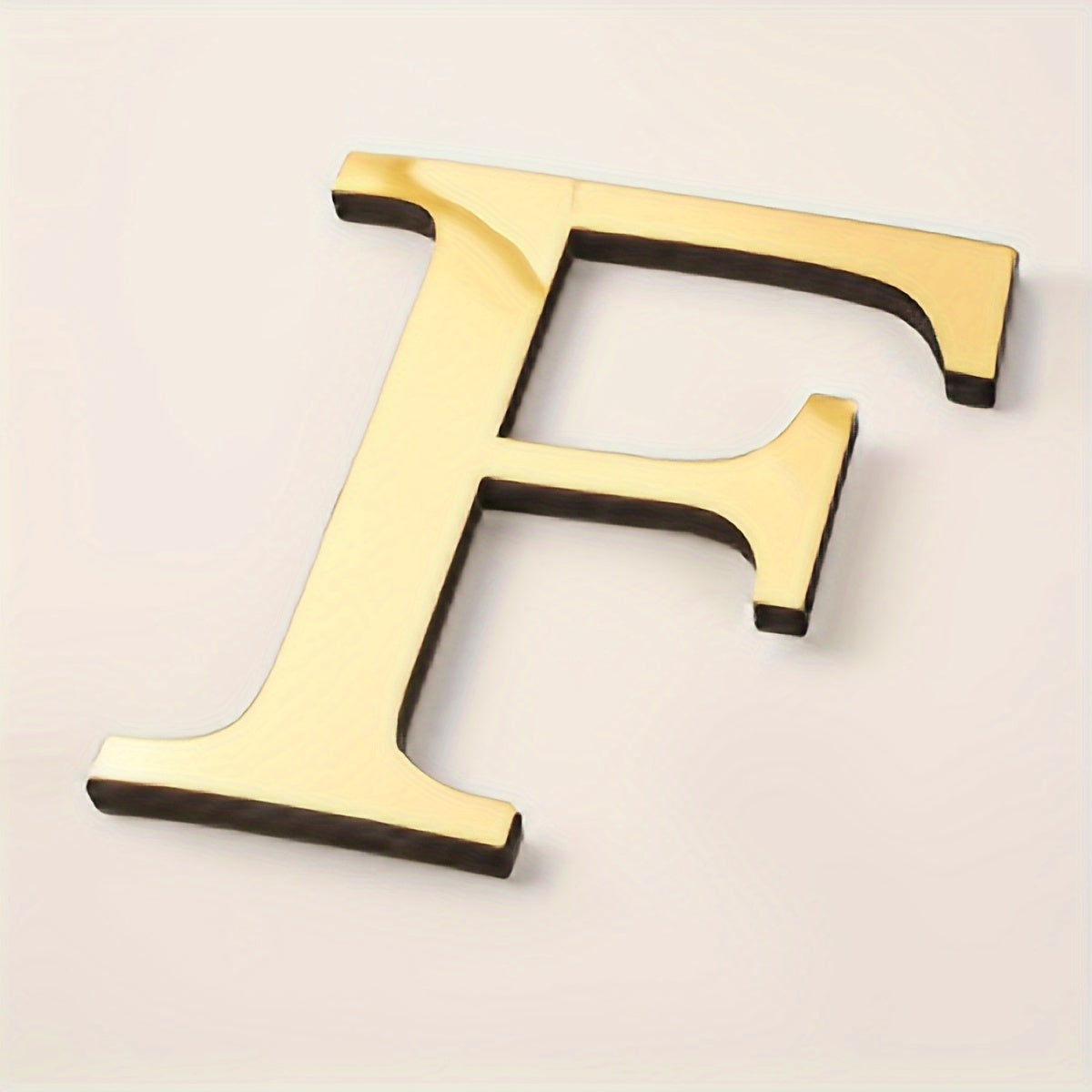 3D Acrylic Mirror Wall Decals Alphabet Stickers Gold Silver Self-Adhesive Modern Home Decor