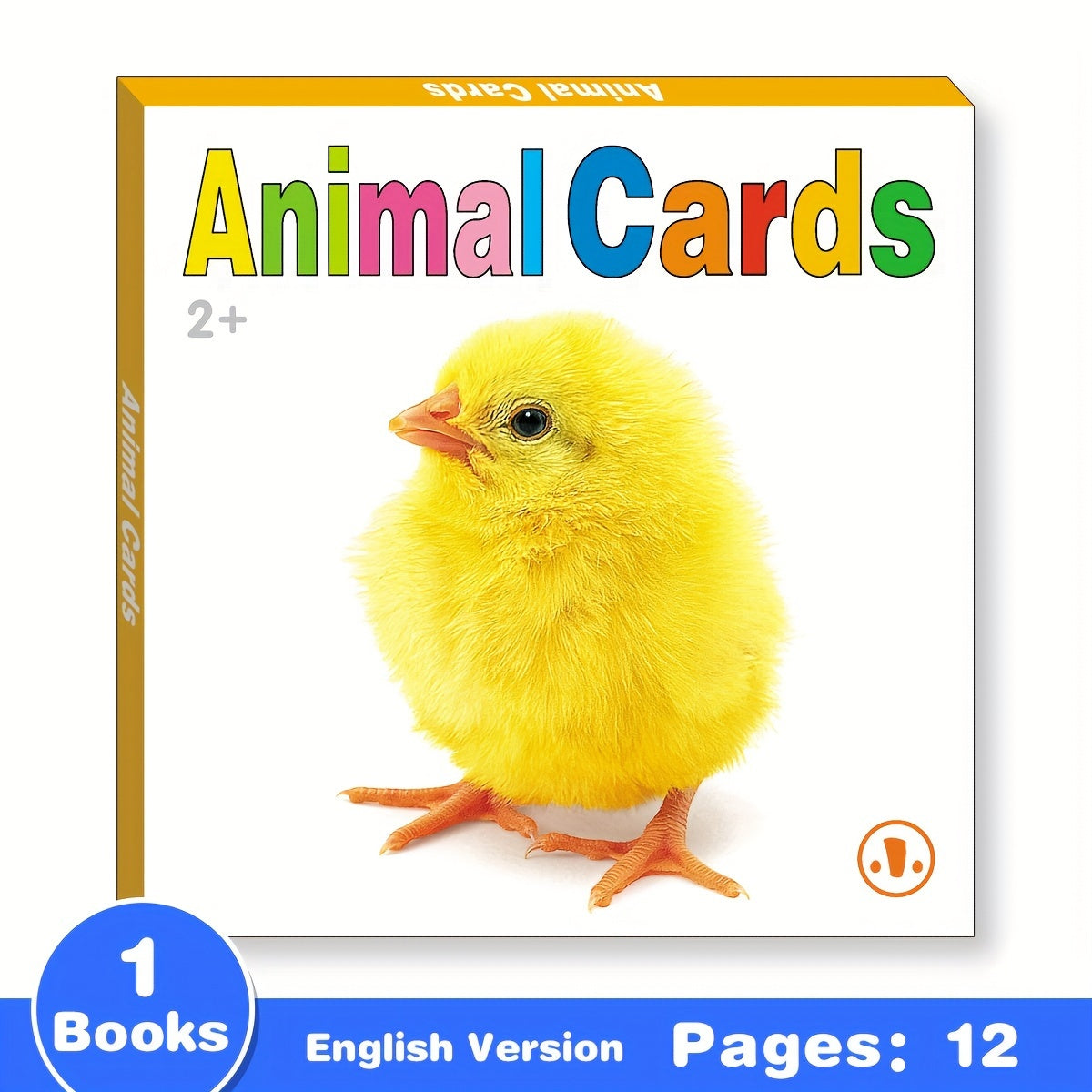 Educational Animal Flashcards for Toddlers 2-10 Double-Sided 24 Pictures