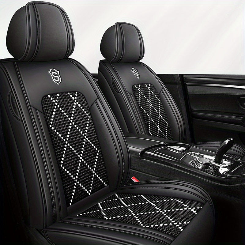 Universal Breathable Faux Leather Car Seat Covers for All Seasons