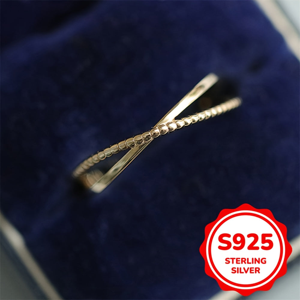 Sterling Silver Cross Ring for Women Minimalist Valentine's Day Birthday Gift