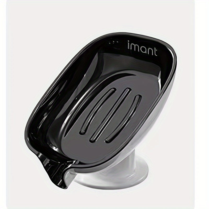 Zamonaviy, o'z-o'zidan suyuqlikni oqizadigan dizaynga ega, mustahkam plastik oval sabun idishi hammomda foydalanish uchun.