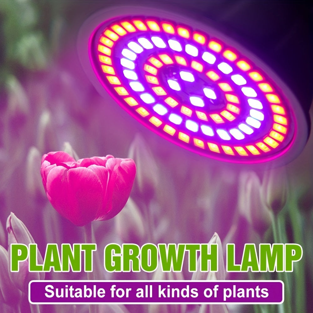 E27 LED Grow Light Bulb Full Spectrum Hydroponic Indoor Plant Lighting Red Blue UV IR 48/60 LEDs