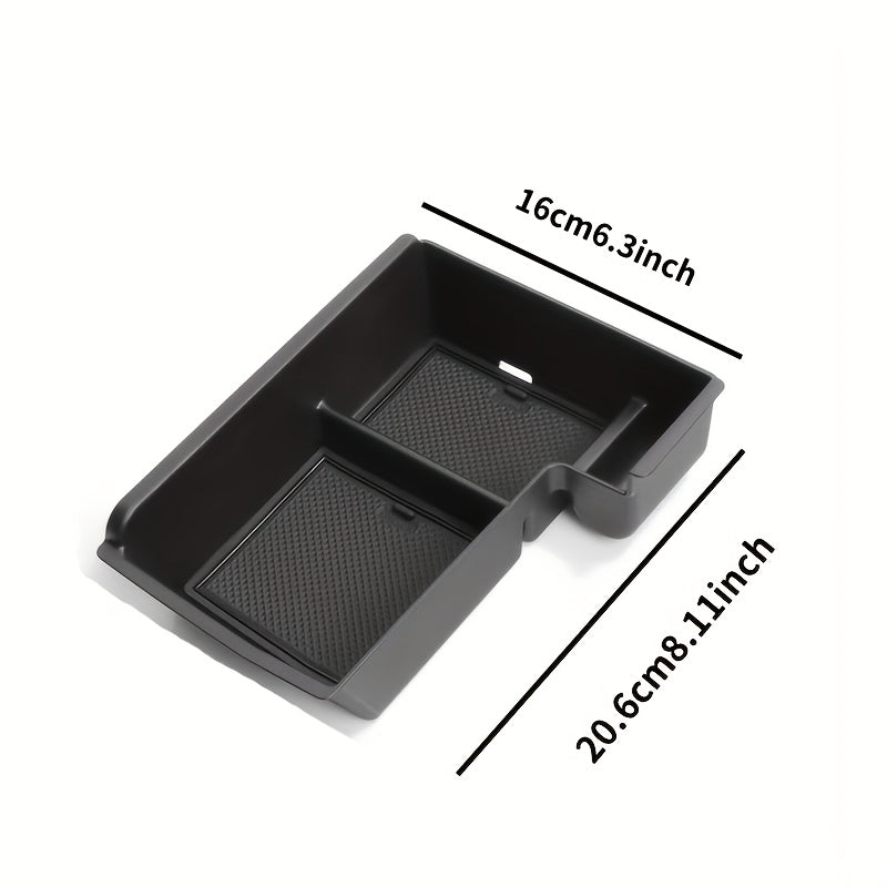 Car Interior Organizer for SUVs ABS Armrest Storage Box with Cushioned Bottom