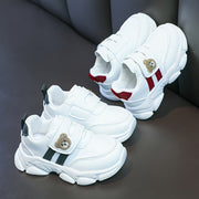 Kids' Casual Sports Shoes for Boys and Girls All-Season Microfiber Synthetic Leather Low Top Sneakers