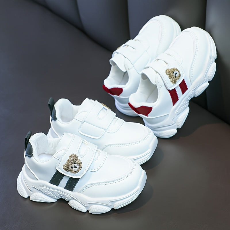 Kids' Casual Sports Shoes for Boys and Girls All-Season Microfiber Synthetic Leather Low Top Sneakers