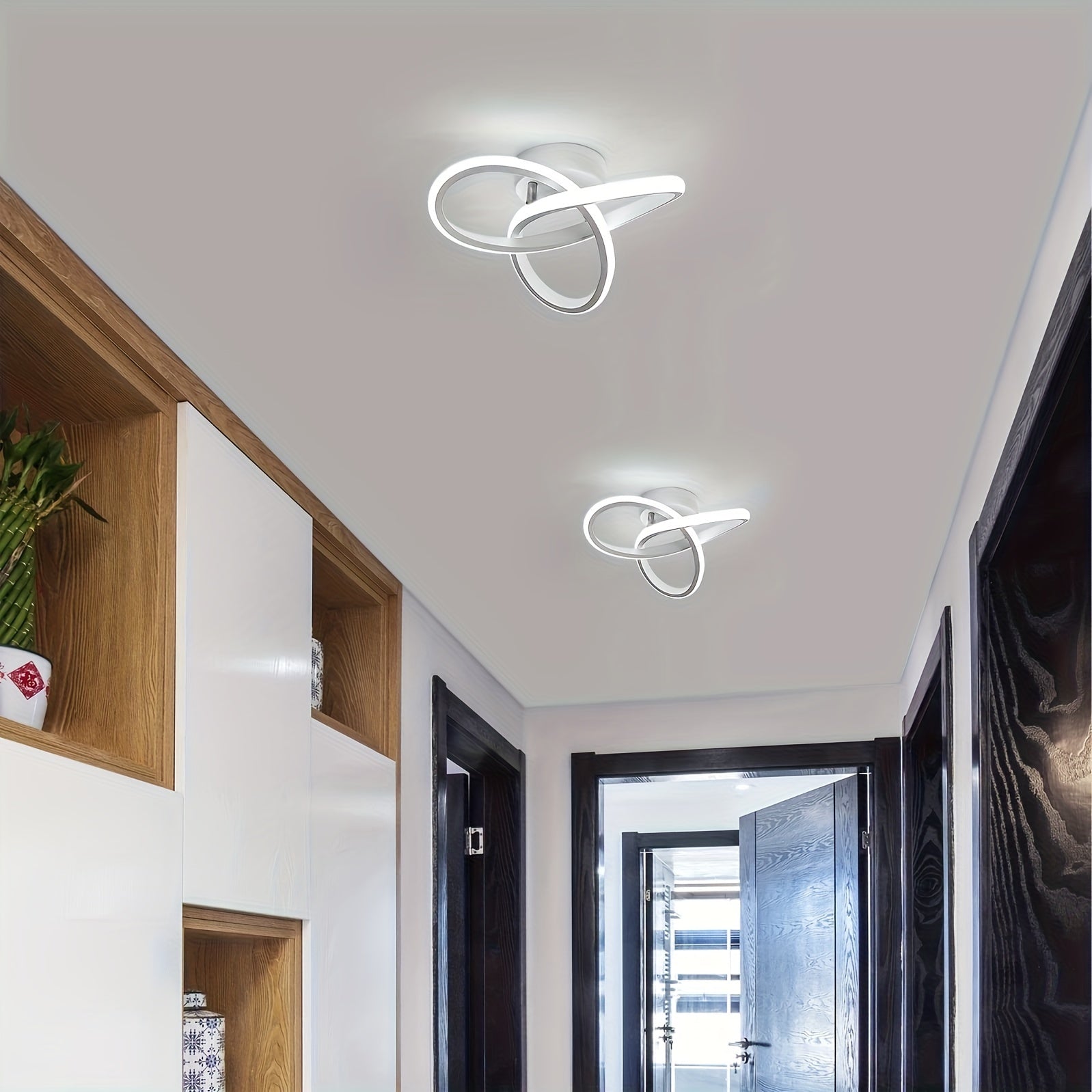 Dimmable LED Ceiling Light with Switch Control and Adjustable Color Temperature for Living Room Bedroom Kitchen
