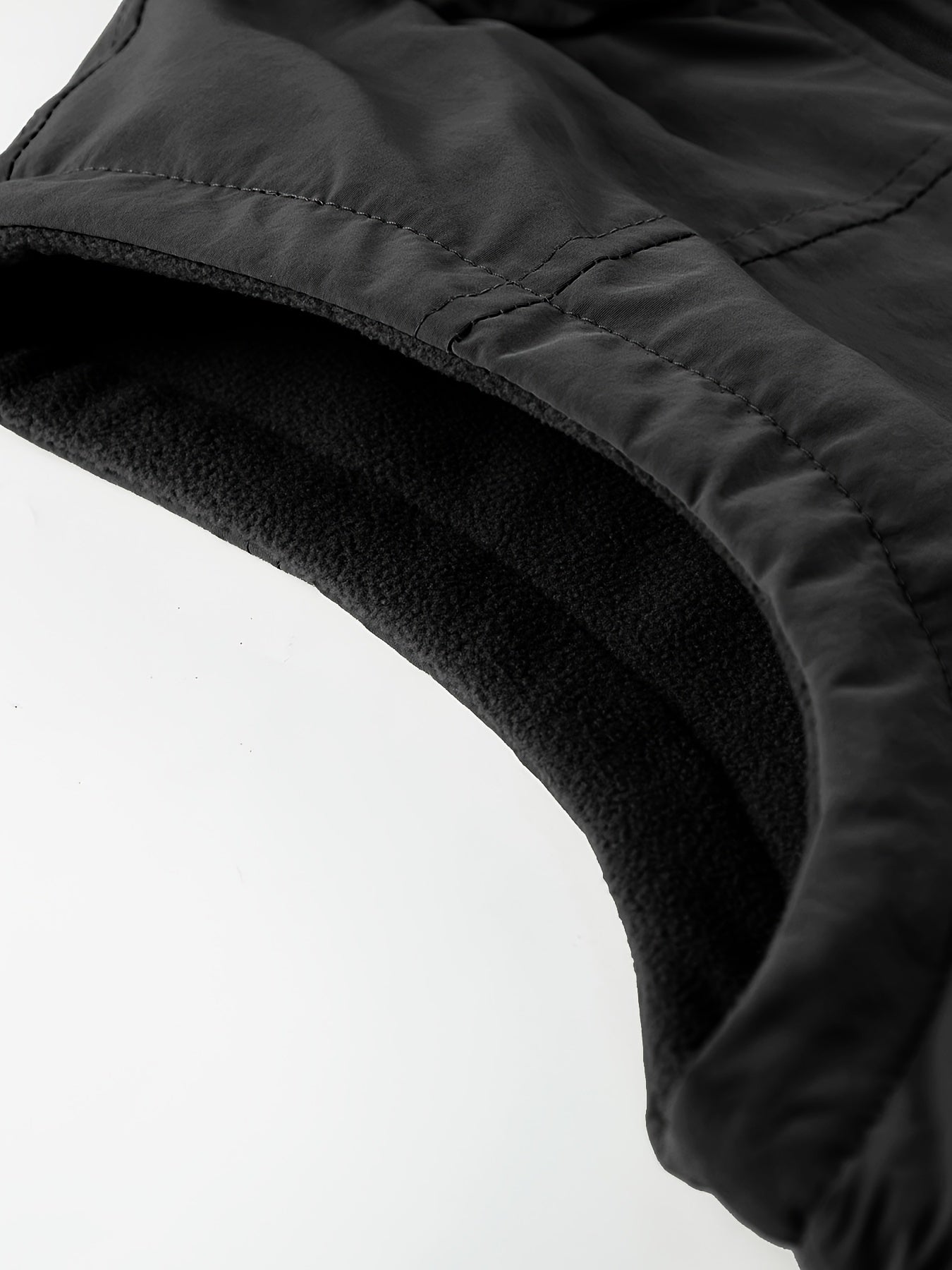 Men's Winter Vest Double-Sided Thickened Jacket Solid Color Stand Collar Casual Loose Fit