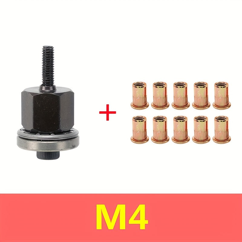 Manual Rivet Nut Tool for Thin Iron Skin Carbon Steel Easy to Use