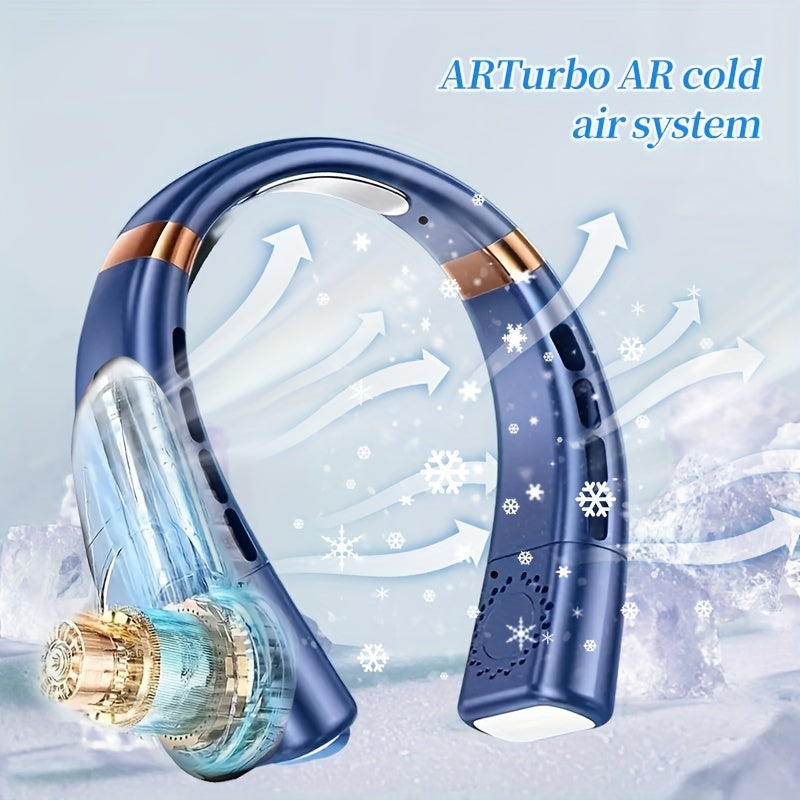 USB Fan with Adjustable Speeds Digital Screen Compact Portable for Indoor Outdoor Travel