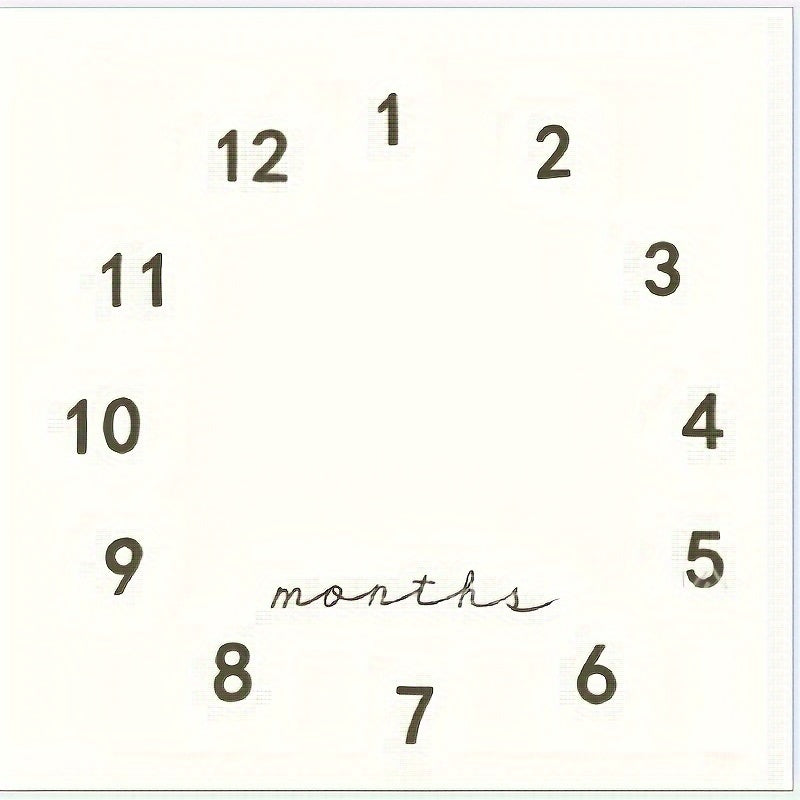 Детский плед для вех - ежемесячная память о росте, сделан из мягкого полиэстера, идеально подходит для DIY-фото мальчиков и девочек, детский фотопроп и плед