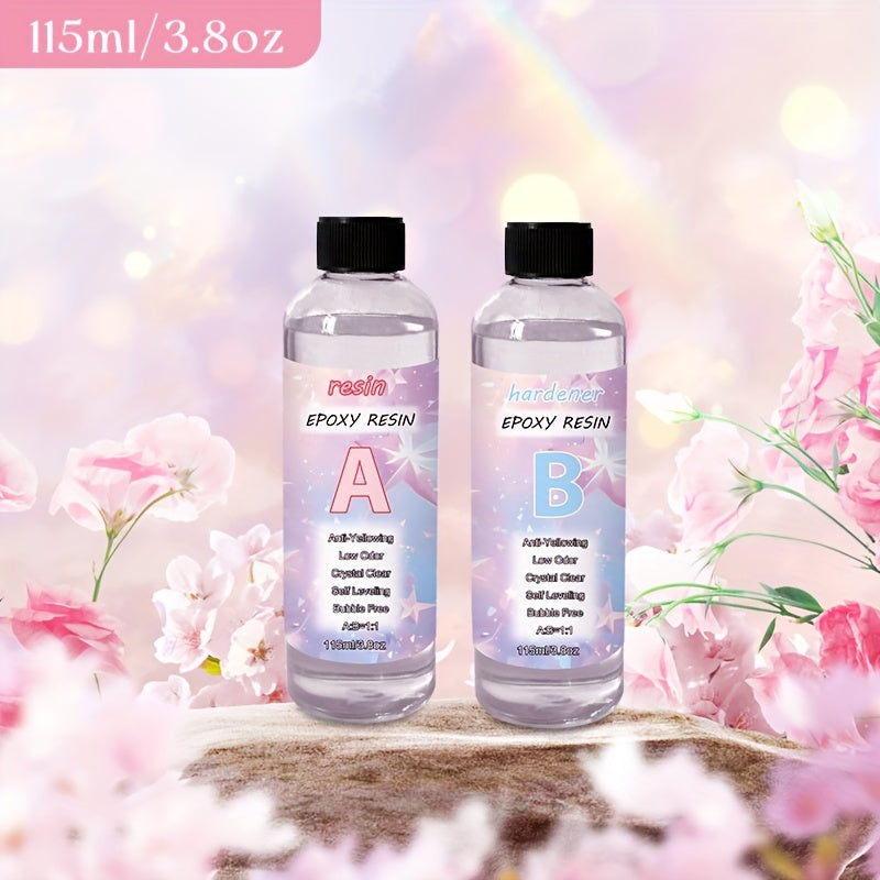 Epoxy Resin Kit 1:1 Mixing Ratio Transparent for DIY River Tables High Hardness