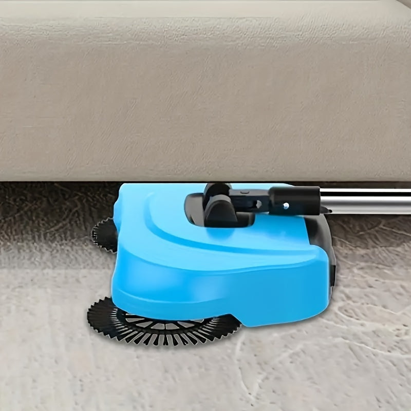 3-in-1 Manual Broom Dustpan Mop Set for Hard Floors Pet Hair Spills